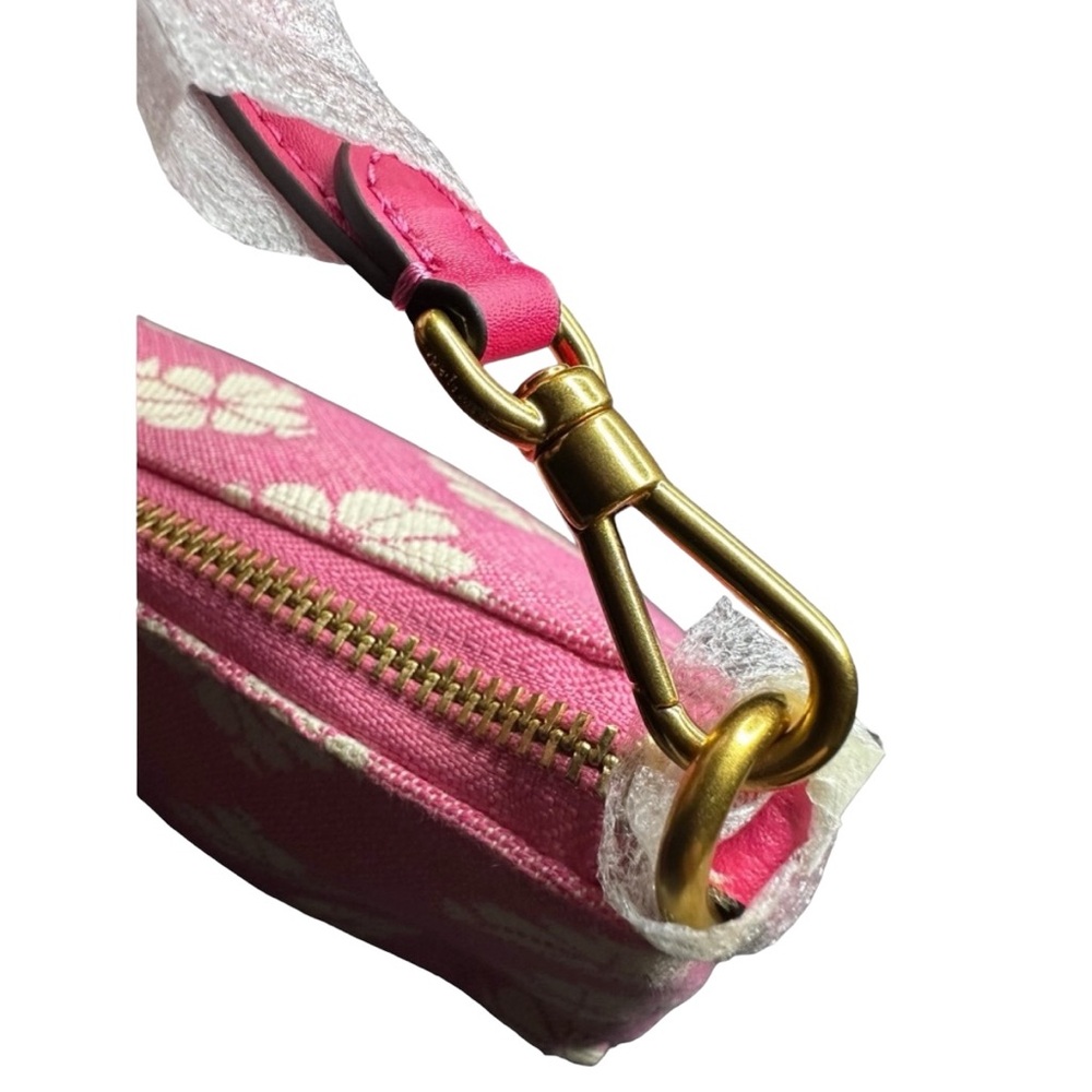 NWT Kate Spade Flower Two-tone Canvas East West Pochette - Picture 10 of 16